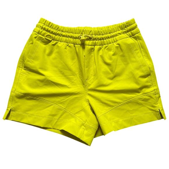 Old Navy StretchTech Go H2O Shorts Womens Medium Neon Yellow High Rise Small - Picture 1 of 3